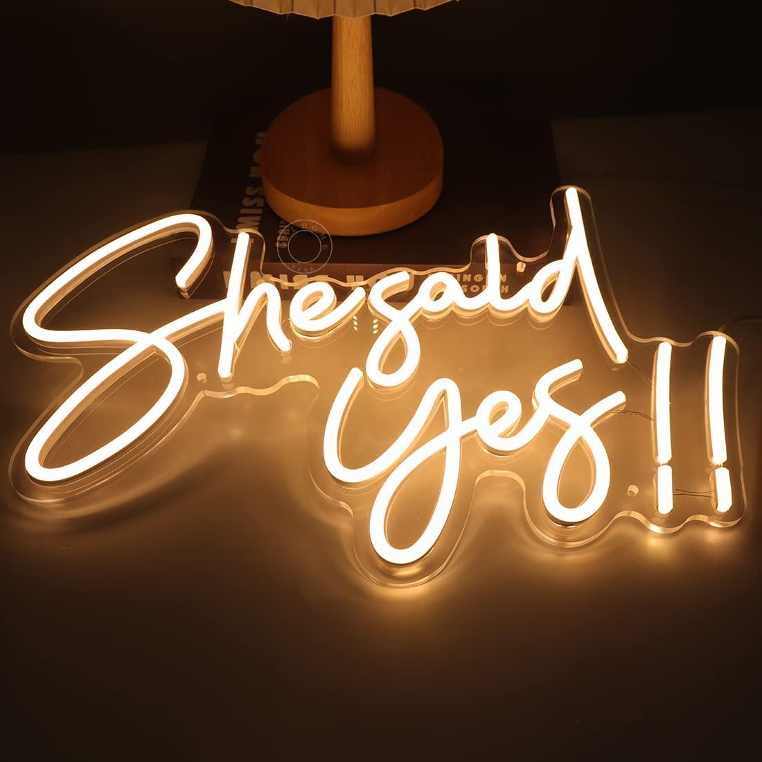 ป้ายไฟนีออน She Said Yes ไฟ LE - Neon Sign Party บทวิจารณ์และราคา