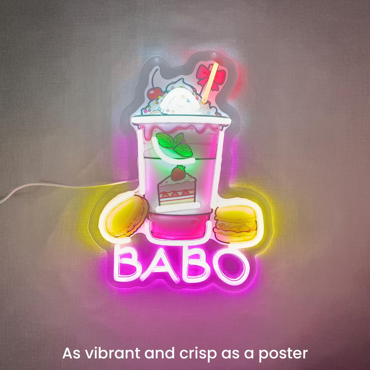 ป้ายไฟนีออนลายชานมไข่มุก สำหรั - Neon Sign Party บทวิจารณ์และราคา