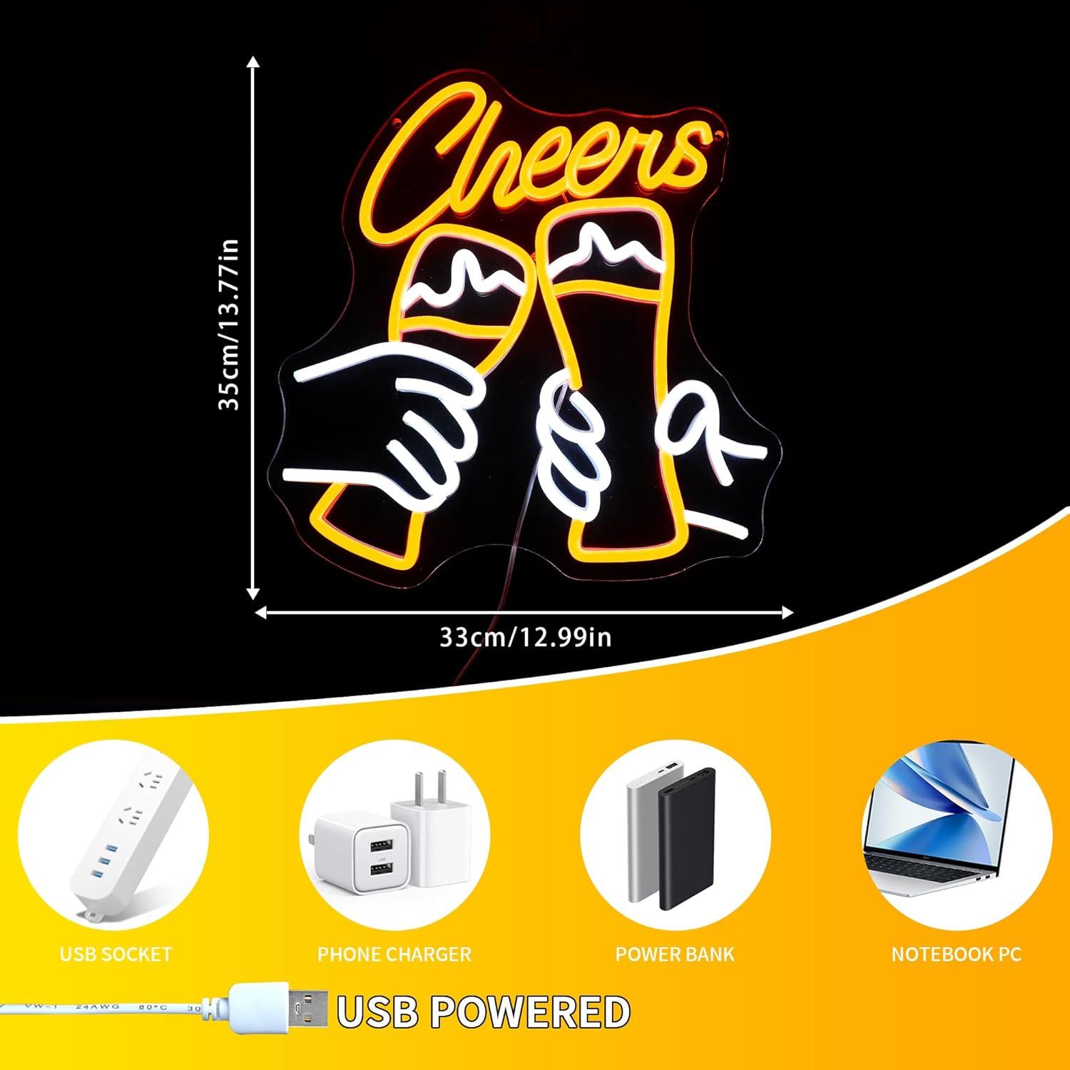 ป้ายไฟนีออนค็อกเทล Cheers ไฟ L - Neon Sign Party บทวิจารณ์และราคา